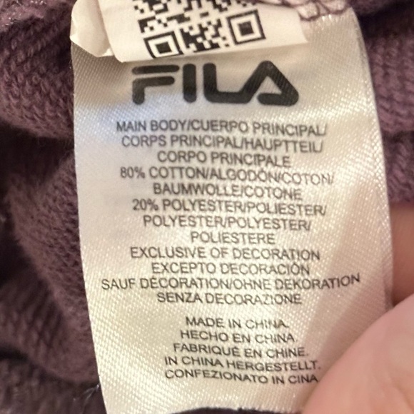 FILA Purple Crewneck Pullover Sweatshirt - Picture 5 of 5